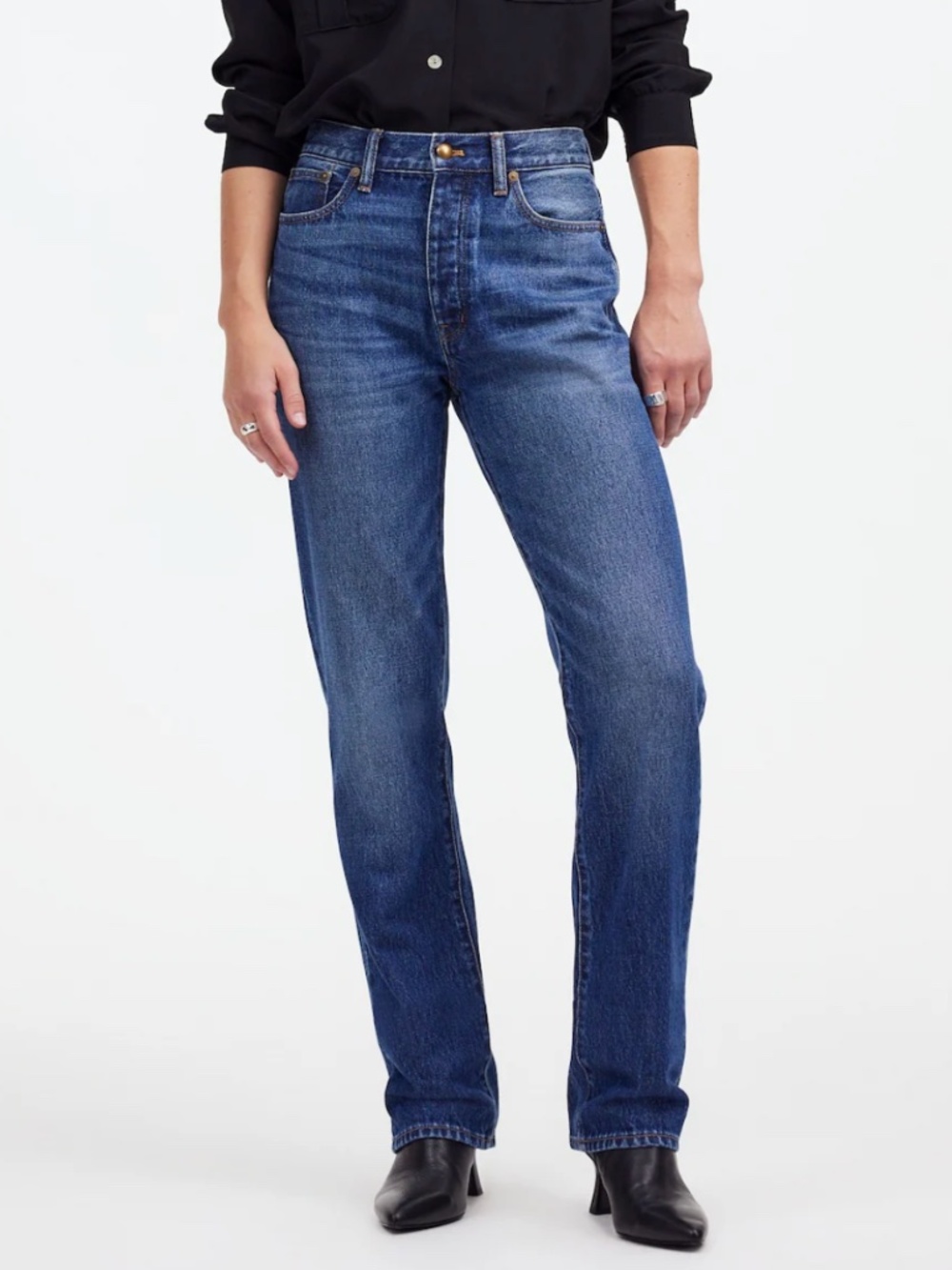 NWT Madewell Alexa Chung for Madewell High-Rise Straight Jean Allendale Size 33